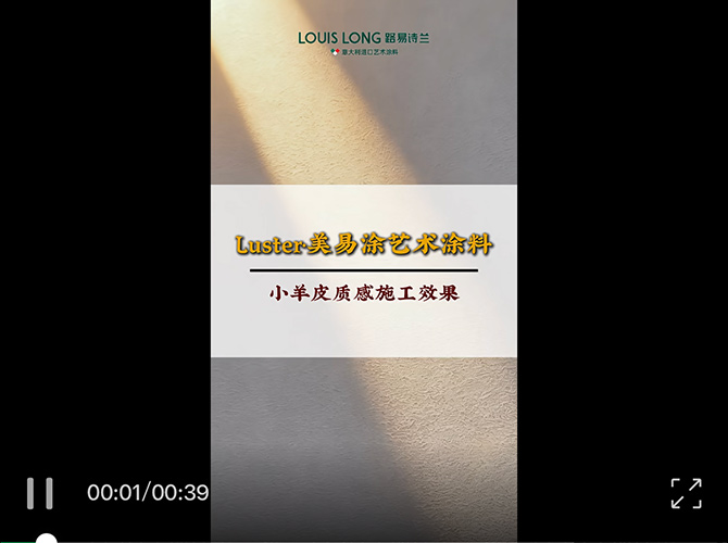 LOUIS LONG | 美易涂艺术涂料质感施工